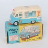 Corgi Toys, 428, Mister Softees Ice Cream Van, comprising cream and light blue body, with spun hubs,