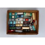 One tray containing a quantity of various playworn loose Dinky Toys, Kemlow and other similar