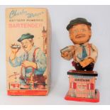 A TN Toys of Japan Charlie Weaver bar tender comprising of bar tender figure standing at Charlie