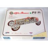 A Casadio Revival 1/20 scale white metal kit for an Alfa Romeo P3 1932-35 racing car, appears as