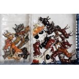 One tray containing a quantity of various lead hollow cast Britains and other farm and zoo animals