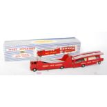 A Dinky Toys No. 983 Auto Service car carrier comprising of a car carrier and trailer finished in