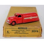 A Dinky Toys trade box No. 30PB containing six Esso petrol tankers, containing one model finished in