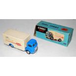 A Corgi Toys No. 453 Commer Walls refrigerator delivery van comprising blue cab and chassis with