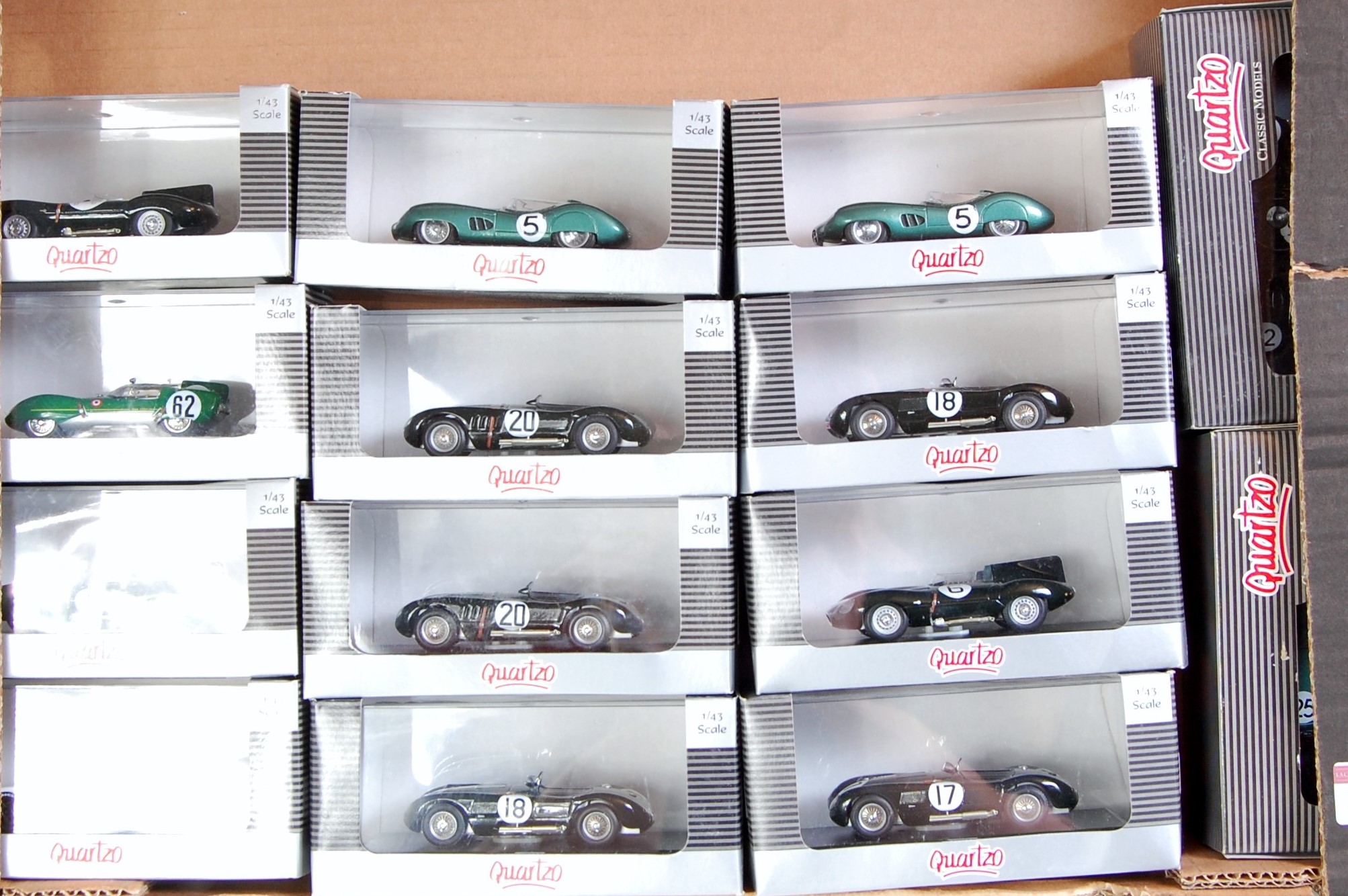 14 various boxed Quartzo Classic Models 1/43 scale racing and classic car diecasts, various examples