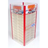 A Matchbox Superfast plastic and perspex revolving shop display unit to house 40 various Matchbox