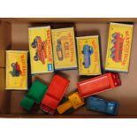 Five various boxed Matchbox 1/75 series commercial and construction diecasts to include No. 2 Muir