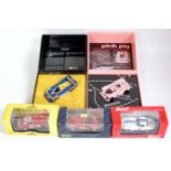 Eight various boxes as issued 1/43 scale classic car and racing diecasts to include Minichamps, GMP,