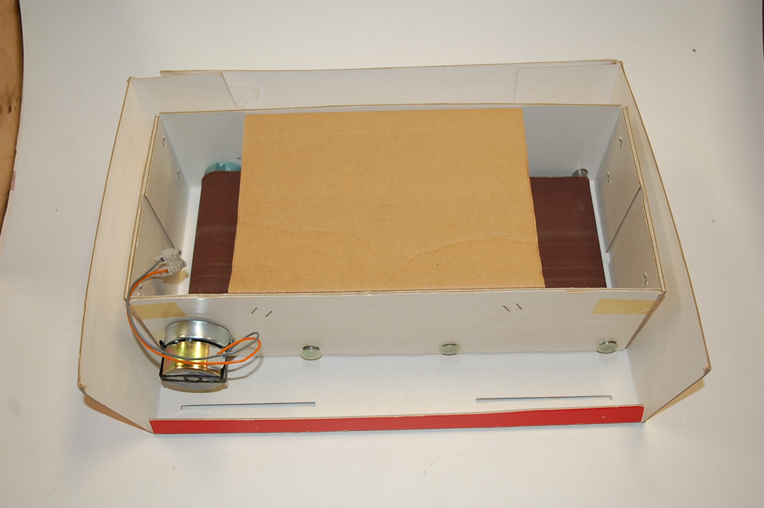 A Britains Power Farm battery operated shop display model of a rolling road, constructed in card - Image 3 of 4