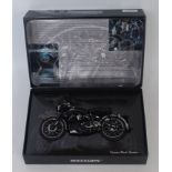 A Minichamps 1/12 scale model of a Vincent Black Shadow motorcycle, appears as issued in the