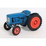 A Clifford Series diecast model of a Fordson Major tractor finished in blue with orange hubs and