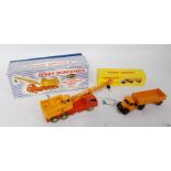 A Dinky Toys boxed commercial vehicle group to include No. 972 20 ton lorry mounted Coles Crane