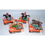 A Britains Swoppets boxed Cowboy & Indian plastic figure group to include No. 638 Cowboy resting (