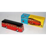 A Corgi Toys No. 1120 Midland Red Motorway Express coach, comprising red body with black roof and