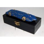 A pre-war No.1400 Britains Bluebird comprising of two piece detachable body and chassis, blue
