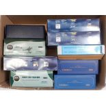 Nine various boxed mixed scale Corgi Aviation Archive and Oxford Aviation passenger aircraft and