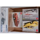 An AMT/ERTL and Revell boxed 1/25 scale 4x4 and Ford Classic car and pickup group to include a