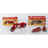 A Mignon 1/24 scale boxed motorcycle group to include No. 106 BMW R26 250cc motorbike, together with