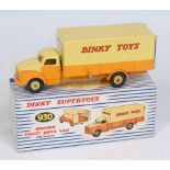 A Dinky Toys No. 930 Bedford Pallet Jekta van, comprising orange and lemon yellow body with yellow