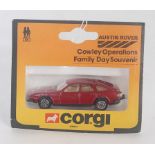A Corgi Toys No. 53041 Cowley Operations Family Day souvenir Austin Rover, comprising maroon body