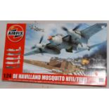 An Airfix 1/24 scale model No. A25001 De Havilland Mosquito NF2/FB6 model aircraft appears as issued