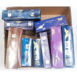 Nine various boxed Corgi Aviation Archive mixed scale diecast aircraft, mixed issues and examples to