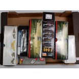 Seven various boxed modern release diecast aircraft and saloons, mixed examples to include Corgi