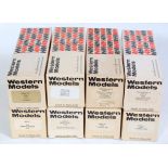 Eight various boxed Western Models 1/43 scale diecast and white metal classic car kits to include