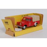 A Spot-On Models by Triang No. 316 Fire Department Land Rover comprising red body with grey interior