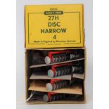 A Dinky Toys No. 27H four piece disc harrow trade box, box No. 50035 containing four boxed models,