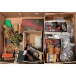 One box containing a quantity of various lead hollow cast and wooden farming miniatures and