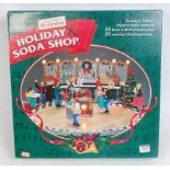 An Original Christmas Holiday Soda Shop model display diorama appears as issued in the original