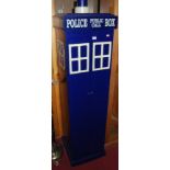 A contemporary painted double door drinks cabinet in the form of Doctor Who's Police Public Call