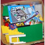 One box containing a quantity of loose Lego, to include various instruction leaflets