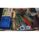 One tray containing of used Meccano, to include mainly 1950s red and green examples, and a