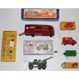 A collection of boxed and part-boxed Dinky toy diecasts, to include No.581 horsebox, No.661 recovery