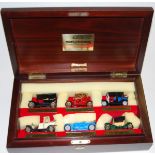 The Matchbox No.YY60 wooden case Connoisseurs gift set, in the original buff outer all-card box