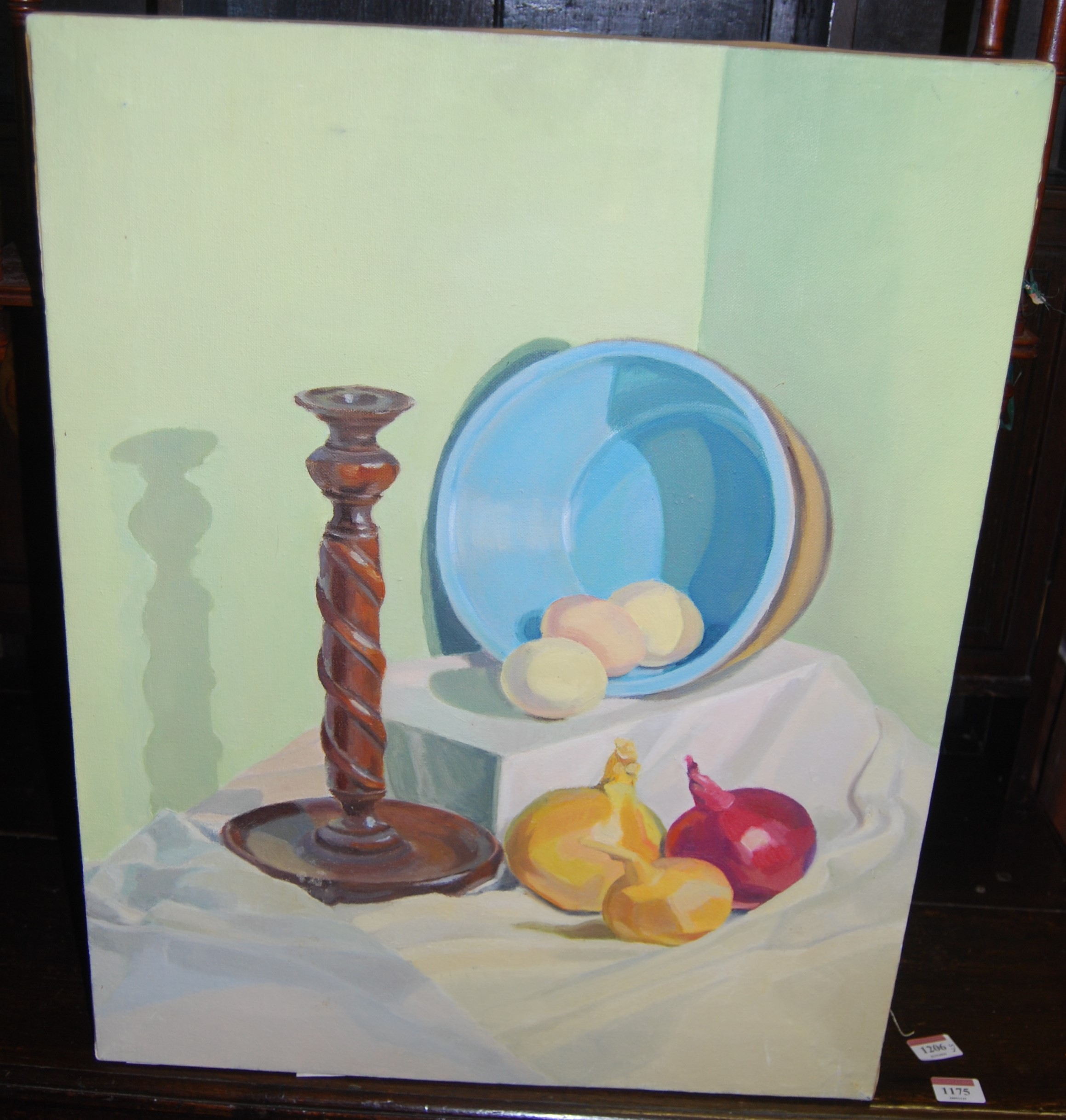 Contemporary school - Still life, oil on canvas; and four others (5)