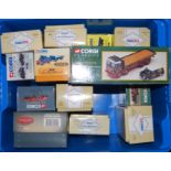 One box containing a quantity of mixed Corgi Classics, steam related, commercial vehicles and public