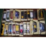 One tray containing a quantity of Matchbox Models of Yesteryear window boxed diecasts, mixed saloons