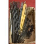 One box of various 00 gauge and Triang TTT gauge track