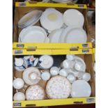 Three boxes of various ceramics to include a Thomas part dinner service, an Art Deco Shelley part