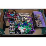 A large collection of costume jewellery, to include bead necklaces and bracelets