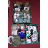 Four boxes of various ceramics to include a collection of various Denby green glazed stoneware