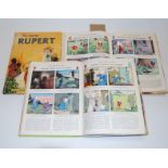 A collection of nine various Rupert annuals, dating from the 1950s and '60s