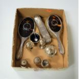 A collection of miscellaneous items, to include a George V silver backed tortoiseshell hand mirror