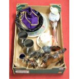 A box of miscellaneous items, to include Beswick figure of a prancing pony, Melba figures,
