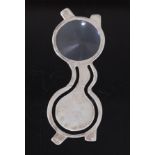 A Tiffany & Co novelty silver bookmark / magnifying glass, in the form of a cat, stamped Tiffany &