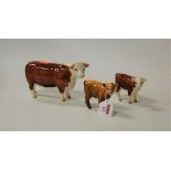 A Beswick model of a Hereford Bull 'Champion of Champions', No.1363; together with a Beswick