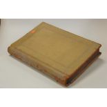 A Victorian leather bound ledger/stock book (unused)